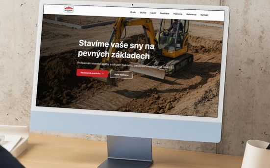 BílekBau - profesionální web pro stavební firmu s prezentací služeb a realizací